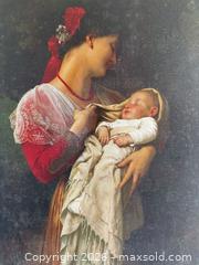 MaxSold Auction: Framed Reproduction Print — Mother and Child, Gilt Wood Frame - Toronto (Ontario, Canada) SELLER MANAGED Downsizing Online Auction -  Weston Road (CONDO)