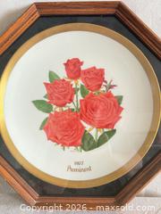 MaxSold Auction: Gorham 1977 Limited Edition Decorative Rose Plate in Frame 15” - Toronto (Ontario, Canada) SELLER MANAGED Downsizing Online Auction -  Weston Road (CONDO)