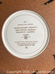 MaxSold Auction: Gorham 1977 Limited Edition Decorative Rose Plate in Frame 15” - Toronto (Ontario, Canada) SELLER MANAGED Downsizing Online Auction -  Weston Road (CONDO)