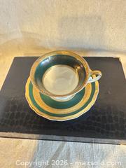 MaxSold Auction: Porcelain Green and White Teacup with Saucer, Gilt Banding Bavaria Johann Haviland - Toronto (Ontario, Canada) SELLER MANAGED Downsizing Online Auction -  Weston Road (CONDO)