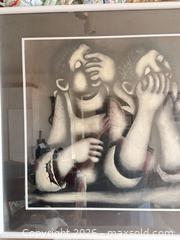 MaxSold Auction: Signed Framed Black & White Figurative Lithograph - Toronto (Ontario, Canada) SELLER MANAGED Downsizing Online Auction -  Weston Road (CONDO)