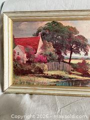 MaxSold Auction: Signed (Robert Wood?) Oil Landscape on Canvas, Framed, 14.5 x 26.5 inches  - Toronto (Ontario, Canada) SELLER MANAGED Downsizing Online Auction -  Weston Road (CONDO)