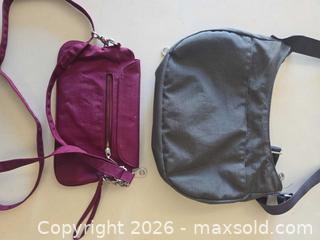 MaxSold Auction: Baggallini Lot of 2 Crossbody/Shoulder Bags Gray & Magenta - San Rafael (California, USA) PARTNER MANAGED Reseller Online Auction - Du Bois