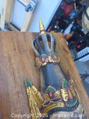 MaxSold Auction: Balinese Wood Wall Mask with Hanging Hardware - San Rafael (California, USA) PARTNER MANAGED Reseller Online Auction - Du Bois