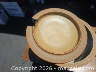 MaxSold Auction: Handmade Stoneware Lidded Casserole with Ladle Notch - San Rafael (California, USA) PARTNER MANAGED Reseller Online Auction - Du Bois