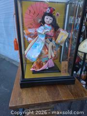 MaxSold Auction: Japanese Ichimatsu/Hina-Style Porcelain Doll with Display Case - San Rafael (California, USA) PARTNER MANAGED Reseller Online Auction - Du Bois