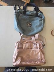 MaxSold Auction: Kipling Nylon Crossbody/Shoulder Bag in Sage & Rose Gold - San Rafael (California, USA) PARTNER MANAGED Reseller Online Auction - Du Bois