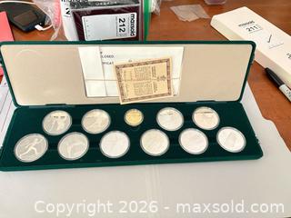 MaxSold Auction: 1988 Calgary Winter Olympics Royal Canadian Mint 11-Coin Set A - Ottawa (Ontario, Canada) PARTNER MANAGED Downsizing Online Auction -  Kimmins Court