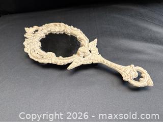MaxSold Auction: Antique Victorian Hand Mirror Cast Iron - Campbell (California, USA) SELLER MANAGED Downsizing Online Auction - Dell Avenue
