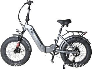 MaxSold Auction: SHOK Quasar - White, Folding Fat Tire Step Through Ebike, 48V, 500W, 10.4Ah, 500Wh, SKE9500CK, **NEW** - Cambridge (Ontario, Canada) PARTNER MANAGED Commercial Liquidation Online Auction - Pinebush Road