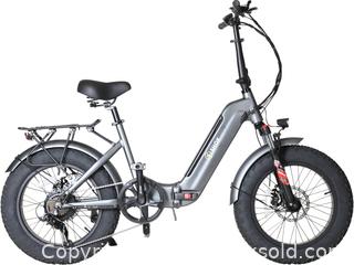 MaxSold Auction: SHOK Quasar - White, Folding Fat Tire Step Through Ebike, 48V, 500W, 10.4Ah, 500Wh, SKE9500CK, **NEW** - Cambridge (Ontario, Canada) PARTNER MANAGED Commercial Liquidation Online Auction - Pinebush Road