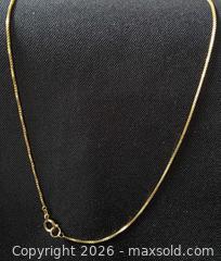 MaxSold Auction: 14K Yellow Gold Box-link Chain - Ottawa (Ontario, Canada) PARTNER MANAGED Downsizing Online Auction - Lonsdale Road.