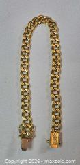 MaxSold Auction: 18K Yellow Gold Cuban-link Bracelet - Ottawa (Ontario, Canada) PARTNER MANAGED Downsizing Online Auction - Lonsdale Road.