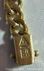 MaxSold Auction: 18K Yellow Gold Cuban-link Bracelet - Ottawa (Ontario, Canada) PARTNER MANAGED Downsizing Online Auction - Lonsdale Road.