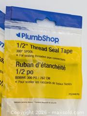 MaxSold Auction: NEW Plumbers Thread Seal Tape - 1/2" and 3/4" Spools - Cobourg (Ontario, Canada) SELLER MANAGED Downsizing Online Auction - Division Street