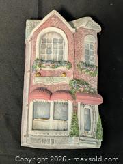 MaxSold Auction: Studio 86 "The Cobblestone Collection" Vintage Hand-Made Red Brick Town House Wall Plaque / Art - Cobourg (Ontario, Canada) SELLER MANAGED Downsizing Online Auction - Division Street