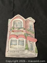 MaxSold Auction: Studio 86 "The Cobblestone Collection" Vintage Hand-Made Red Brick Town House Wall Plaque / Art - Cobourg (Ontario, Canada) SELLER MANAGED Downsizing Online Auction - Division Street