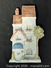 MaxSold Auction: Studio 86 "The Cobblestone Collection" Vintage Hand-Made White Brick Town House Wall Plaque / Art - Cobourg (Ontario, Canada) SELLER MANAGED Downsizing Online Auction - Division Street