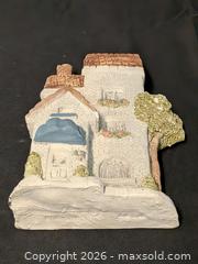 MaxSold Auction: Studio 86 "The Cobblestone Collection" Vintage Hand-Made White Brick Town House Wall Plaque / Art - Cobourg (Ontario, Canada) SELLER MANAGED Downsizing Online Auction - Division Street