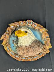 MaxSold Auction: Vintage 3D Majestic Bald Eagle Plaque / Decorative Plate - Cobourg (Ontario, Canada) SELLER MANAGED Downsizing Online Auction - Division Street
