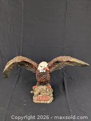 MaxSold Auction: Vintage Bald Eagle Figurine Statue with Chinese Prosperity Plaque ("Realizing Grand Prospects / Achieving Great Ambitions") - Cobourg (Ontario, Canada) SELLER MANAGED Downsizing Online Auction - Division Street
