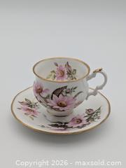 MaxSold Auction: Vintage Elizabethan Fine Bone China Teacup & Saucer Set - Pink Flowers - Cobourg (Ontario, Canada) SELLER MANAGED Downsizing Online Auction - Division Street