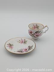 MaxSold Auction: Vintage Elizabethan Fine Bone China Teacup & Saucer Set - Pink Flowers - Cobourg (Ontario, Canada) SELLER MANAGED Downsizing Online Auction - Division Street