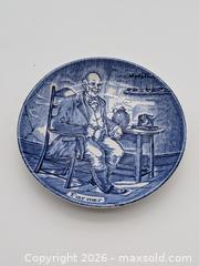 MaxSold Auction: Vintage Enoch Wedgwood Blue and White "Farmer" Decorative Mini Plate - Cobourg (Ontario, Canada) SELLER MANAGED Downsizing Online Auction - Division Street
