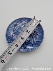 MaxSold Auction: Vintage Enoch Wedgwood Blue and White "Farmer" Decorative Mini Plate - Cobourg (Ontario, Canada) SELLER MANAGED Downsizing Online Auction - Division Street