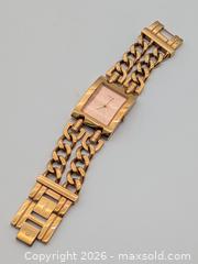 MaxSold Auction: Vintage Guess Gold-Tone Chain Strap Analog Watch - Cobourg (Ontario, Canada) SELLER MANAGED Downsizing Online Auction - Division Street