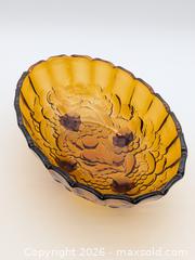 MaxSold Auction: Vintage Retro Amber Glass Footed Oval Fruit / Centerpiece Bowl - Cobourg (Ontario, Canada) SELLER MANAGED Downsizing Online Auction - Division Street
