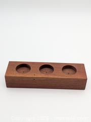 MaxSold Auction: Wooden 3-Votive Holder Candle Holder Centerpiece - Cobourg (Ontario, Canada) SELLER MANAGED Downsizing Online Auction - Division Street