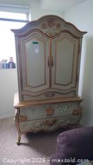 MaxSold Auction: French Provincial Cream & Gold Armoire / Wardrobe D - Richmond Hill (Ontario, Canada) Estate Sale Online Auction - Weldrick Road