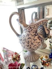 MaxSold Auction: Hand-Painted Porcelain Pitcher with Miniature Tea Set & Floral Vases B - Richmond Hill (Ontario, Canada) Estate Sale Online Auction - Weldrick Road