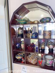MaxSold Auction: Miniature Cloisonné & Brass Collectibles with Glass Display Cabinet B - Richmond Hill (Ontario, Canada) Estate Sale Online Auction - Weldrick Road