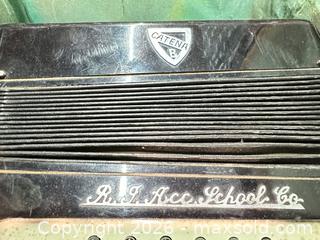MaxSold Auction: Catena Piano Accordion, Keyboard Right-Hand, Black & Ivory - Warwick (Rhode Island, USA) SELLER MANAGED Reseller Online Auction - Warwick Avenue