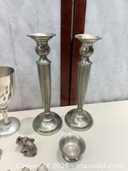 MaxSold Auction: Empire Pewter  & Silver-Plate Mixed Tableware - Warwick (Rhode Island, USA) SELLER MANAGED Reseller Online Auction - Warwick Avenue