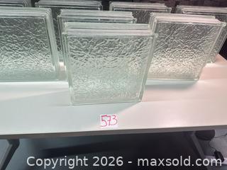 MaxSold Auction: Glass Block Textured/Hammered Clear Slight Green Tint 10–11 in - Warwick (Rhode Island, USA) SELLER MANAGED Reseller Online Auction - Warwick Avenue