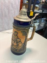 MaxSold Auction: Goebel Hummel Figurine Set, German Beer Stein & Brass Scale - Warwick (Rhode Island, USA) SELLER MANAGED Reseller Online Auction - Warwick Avenue