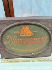 MaxSold Auction: Narragansett Vintage Lighted Sign, Medium 15” wide - Warwick (Rhode Island, USA) SELLER MANAGED Reseller Online Auction - Warwick Avenue