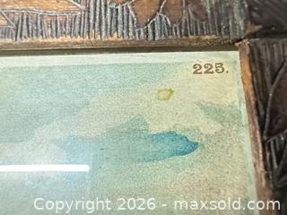 MaxSold Auction: Pair of Framed Prints: Floral Parrot and Pastoral Landscape - Warwick (Rhode Island, USA) SELLER MANAGED Reseller Online Auction - Warwick Avenue
