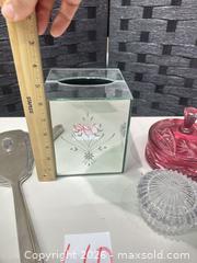 MaxSold Auction: Sterling Silver Brush & Hand Mirror with Tissue Box & Trinket Dishes - Warwick (Rhode Island, USA) SELLER MANAGED Reseller Online Auction - Warwick Avenue