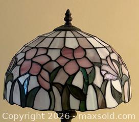 MaxSold Auction: Tiffany-Style Stained Glass Table Lamp with Metal Base - Strathroy-Caradoc (Ontario, Canada) SELLER MANAGED Estate Sale Online Auction - Scott Street E