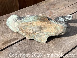 MaxSold Auction: Rustic Blue Green Cast Concrete Duck - Sacramento (California, USA) PARTNER MANAGED Estate Sale Online Auction - Auburn Road