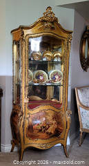 MaxSold Auction: Antique French Louis XV Style Vitrine Curio Display Cabinet - Newmarket (Ontario, Canada) SELLER MANAGED Downsizing Online Auction - Amberlee Court