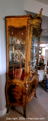 MaxSold Auction: Antique French Louis XV Style Vitrine Curio Display Cabinet - Newmarket (Ontario, Canada) SELLER MANAGED Downsizing Online Auction - Amberlee Court