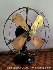MaxSold Auction: Antique General Electric GE Brass Blade Desk Fan - Newmarket (Ontario, Canada) SELLER MANAGED Downsizing Online Auction - Amberlee Court