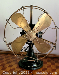 MaxSold Auction: Antique General Electric GE Brass Blade Desk Fan - Newmarket (Ontario, Canada) SELLER MANAGED Downsizing Online Auction - Amberlee Court