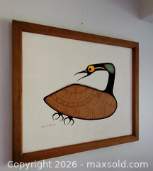 MaxSold Auction: Original Signed Isadore Wadow (1950–1984) Ojibwe Woodland School Painting - Newmarket (Ontario, Canada) SELLER MANAGED Downsizing Online Auction - Amberlee Court