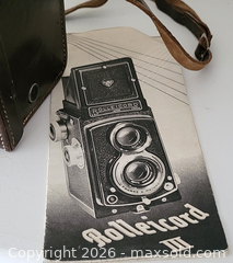 MaxSold Auction: Vintage Rolleicord II/III TLR Film Camera - Newmarket (Ontario, Canada) SELLER MANAGED Downsizing Online Auction - Amberlee Court